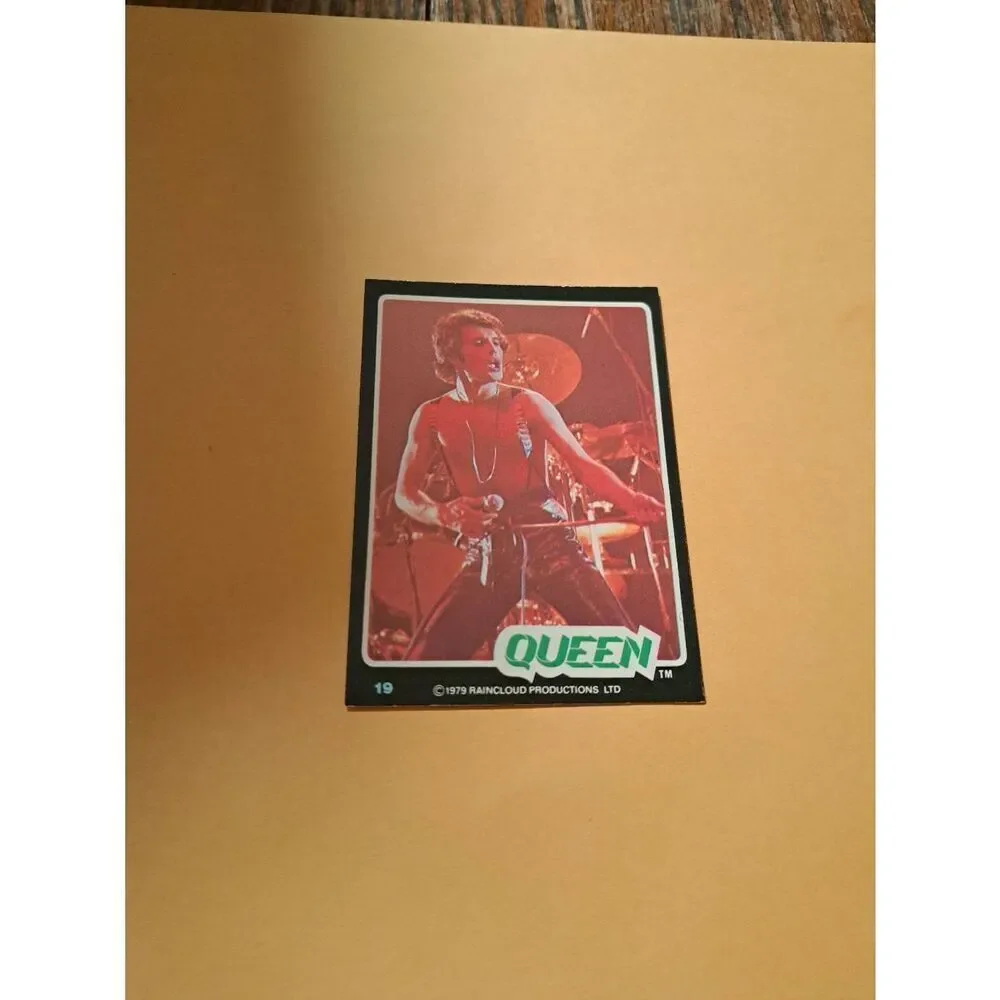Vintage 1979 Raincloud Productions Queen Trading Card #19 Rock Band Memorabilia